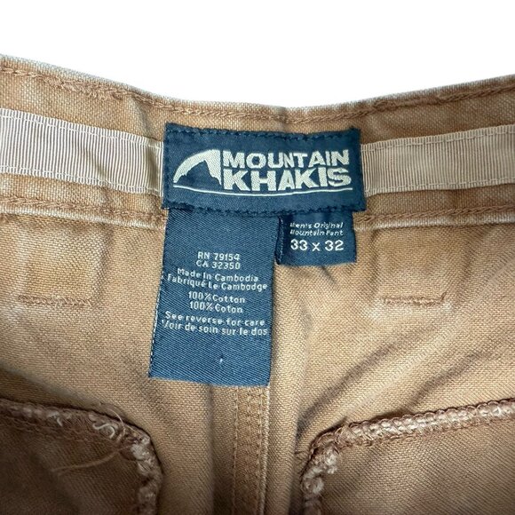 Mountain Khakis Classic Fit Pants Mens 33x27 Straight Leg Canvas Heightweight - Picture 7 of 7